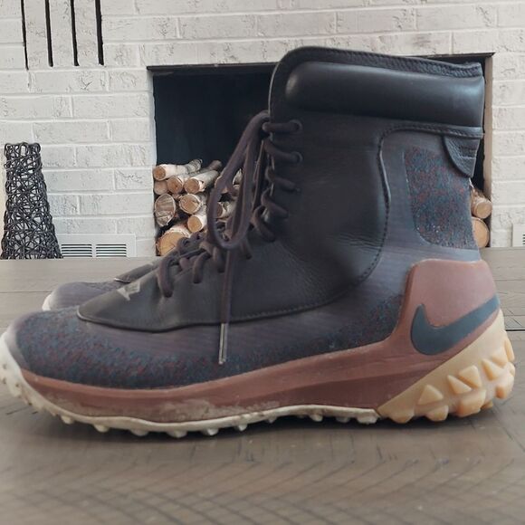Nike Zoom Kynsie Waterproof Brown Boots Sz 8.5 - Picture 4 of 11